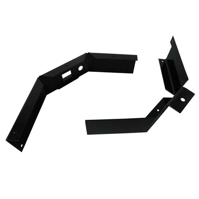 black bent brackets