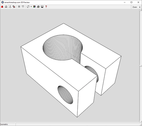 3D render of a custom shaft clamp in eMachineShop CAD